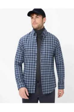 BRAX Style Daniel Shirts dove blue