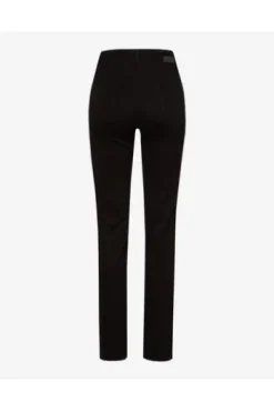 BRAX Winter-Dream-Hose Mary schwarz Slim Fit in angerauter Qualität