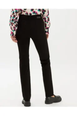 BRAX Winter-Dream-Hose Mary schwarz Slim Fit in angerauter Qualität