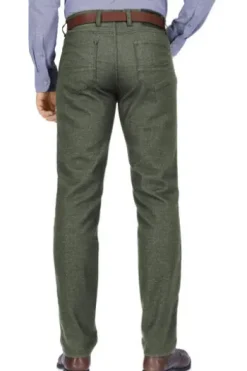 BRAX Woo.Look Hose Cadiz oliv in dezenter Struktur