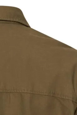 camel active Overshirt deep olive Relaxed Fit Langarm