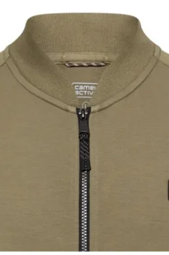 camel active Sweat Jacke deep olive Regular Fit