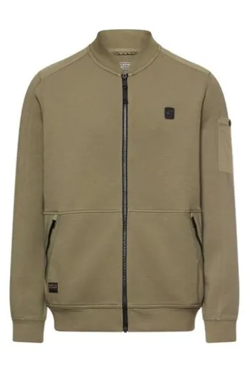camel active Sweat Jacke deep olive Regular Fit
