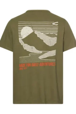 camel active T-Shirt deep olive Regular Fit