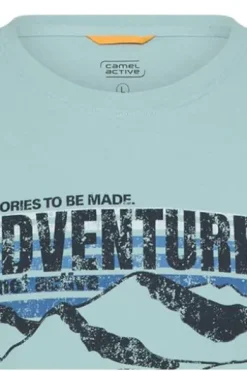 camel active T-Shirt ocean green Regular Fit