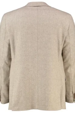 CARL GROSS Sakko beige gemustert Modern Fit