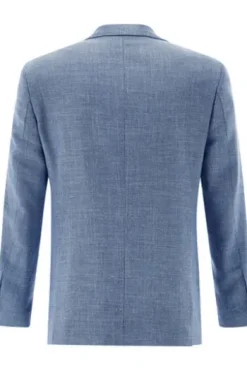 CARL GROSS Sakko Sander blau mit Wolle