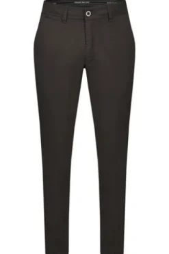 CLUB OF COMFORT Baumwoll-Stretch-Hose schwarz Garvey Pima Cotton mit Sonnenschutz