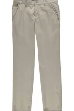 CLUB OF COMFORT High Stretch Baumwoll-Hose beige Garvey Flat-Front