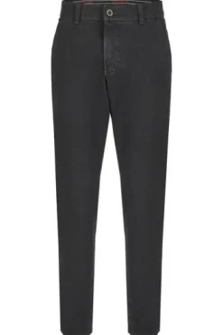 CLUB OF COMFORT High Stretch Denim-Jeans black Garvey Flat-Front