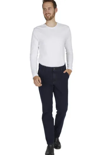 CLUB OF COMFORT High Stretch Denim-Jeans darkblue Garvey Flat-Front