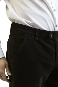 CLUB OF COMFORT Stretch-Feincord Hose oliv Garvey