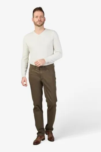 CLUB OF COMFORT Thermo-Stretch-Hose schlamm mit Thermolite-Futter