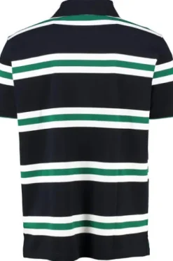 DAVID WILYMS Polo-Shirt green gestreift