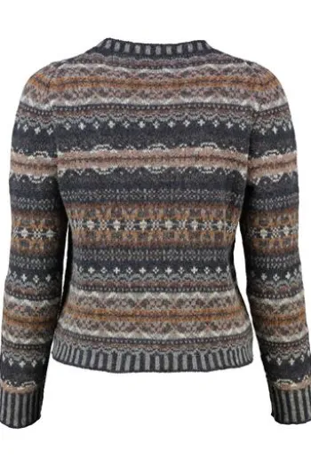 ERIBE Pullover Westray caithness gemustert im Fair-Isle Strickmuster
