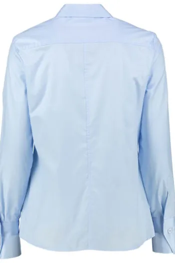 ETERNA Bluse hellblau Langarm in blickdichter Qualität