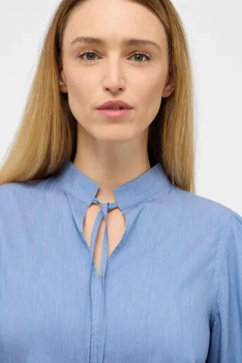 ETERNA Bluse indigo 3/4-Arm