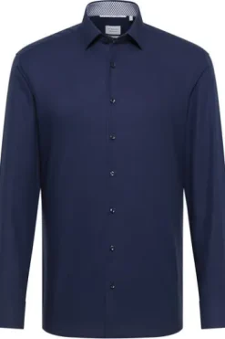 ETERNA Hemd marine Comfort Fit Langarm