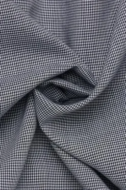 ETERNA Hemd navy gemustert Comfort Fit Kurzarm