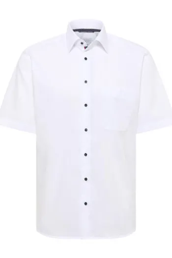 ETERNA Hemd weiss Comfort Fit Kurzarm