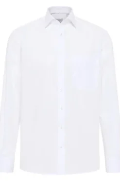 ETERNA Hemd weiss Comfort Fit Langarm Popeline