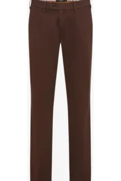 EUREX BY BRAX Bundfalten Hose Luis brown Regular Fit
