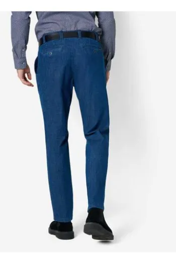 EUREX BY BRAX Bundfalten Jeans Fred blau Regular Fit