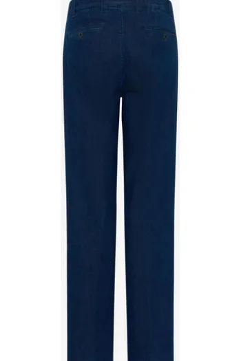 EUREX BY BRAX Bundfalten Jeans Fred blau Regular Fit