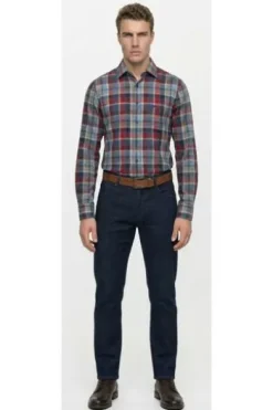 EUREX BY BRAX Denim Five Pocket Jeans dark blue Regular Fit