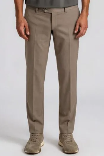 EUREX BY BRAX Flat Front Hose Jan hellbraun Regular Fit
