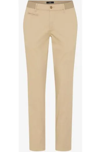 EUREX BY BRAX Flat Front Hose Torge beige Regular Fit