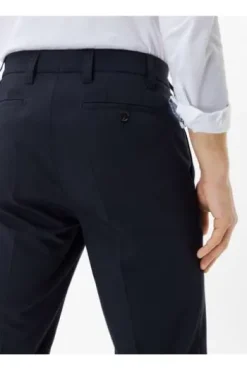EUREX BY BRAX Schurwoll-Stretch-Hose Jan marine Dehnbund