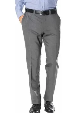 EUREX BY BRAX Tiefbund Schurwoll-Stretch-Hose grau