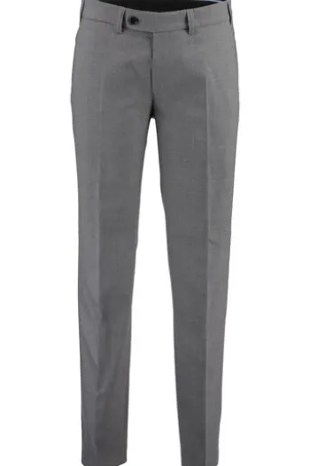 EUREX BY BRAX Tiefbund Schurwoll-Stretch-Hose grau