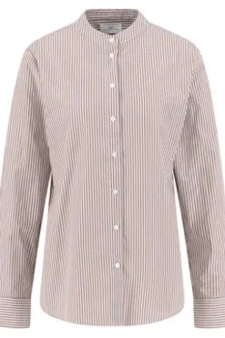 FYNCH HATTON Bluse cappuccino gestreift Langarm
