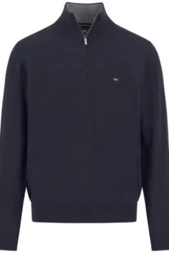 FYNCH HATTON Cashmere Troyer navy Casual Fit