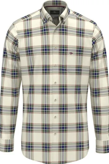 FYNCH HATTON Hemd dark leaf kariert Casual Fit