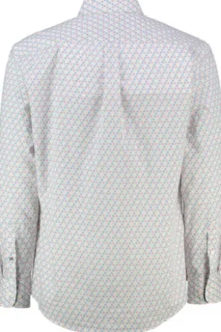 FYNCH HATTON Hemd rot gepunktet Comfort Fit Langarm