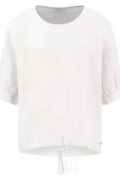 FYNCH HATTON Leinen-Bluse milk