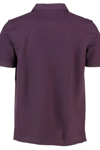 FYNCH HATTON Polo-Shirt aubergine Casual Fit