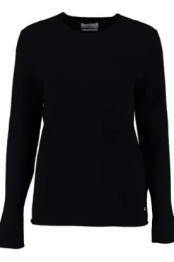FYNCH HATTON Rundhals-Pullover marine aus hochwertigem Kaschmir