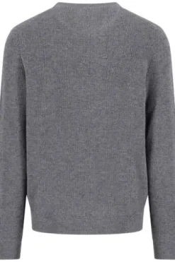 FYNCH HATTON Rundhals Pullover steel Casual Fit