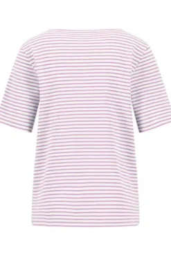 FYNCH HATTON Shirt sorbet rose gestreift
