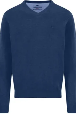FYNCH HATTON V-Ausschnitt Pullover midnight Casual Fit