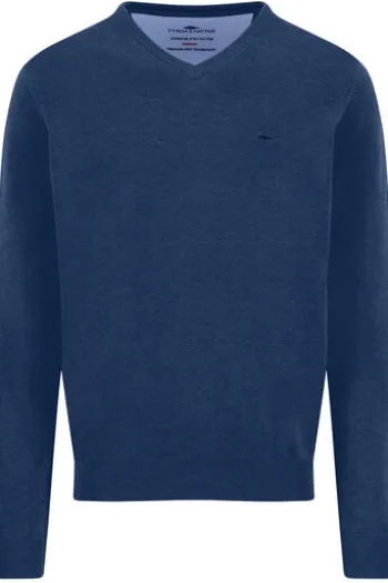 FYNCH HATTON V-Ausschnitt Pullover midnight Casual Fit