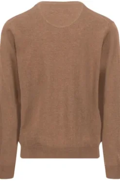 FYNCH HATTON V-Ausschnitt Pullover elephant grey Casual Fit