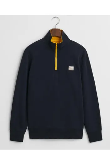 GANT Contrast Half Zip Troyer evening blue