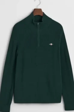 GANT Gerippter Troyer aus Baumwoll-Woll-Gemisch tartan green
