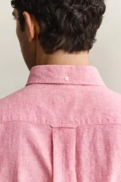 GANT Hemd rose pink Regular Fit Kurzarm