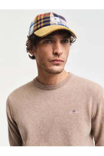 GANT Lambswool Rundhals Pullover beige Superfine Lambswool